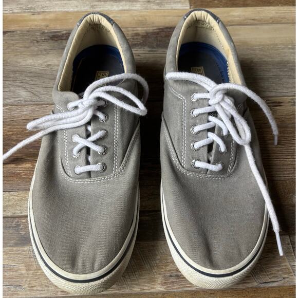 SPERRY Top-Sider Mens Shoes Dock Boat Sneakers 10M Gray Casual 1772706 - Picture 1 of 8